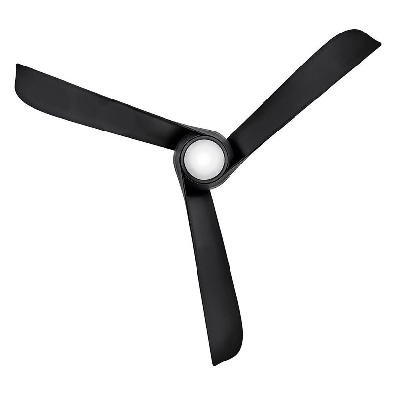 Hinkley Tiburon Ceiling Fan, Matte Black, Matte Black
