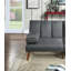 Canapé modulaire en polyfibre bleu gris-121052830