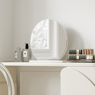 Commode extensible papillon beige - Miroir