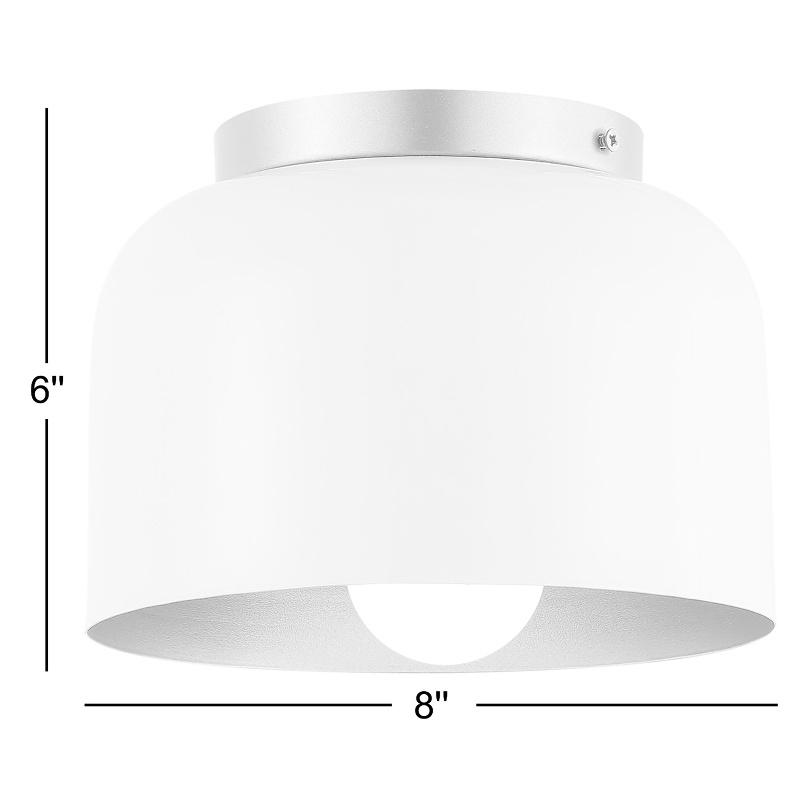 Satrina Single Light Metal Flush Mount
