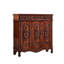 Banc de rangement en bois manufacturé brun-258279449