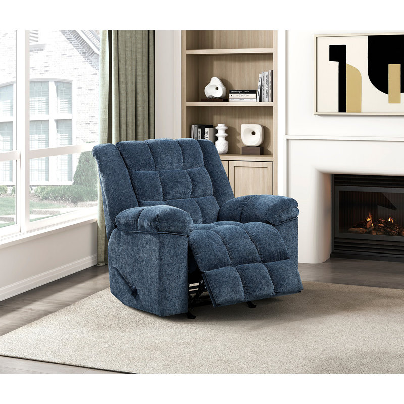 Fauteuil inclinable en chenille 1pc, Bleu
