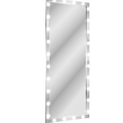 Style Led Full Body Mirror, 72 X 36 Inch, Silver, 3 Colors, Clear Reflection Mirror With Lights - 72x36 Silver Aluminum, Versatile Application