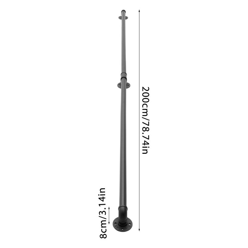Indoor & Outdoor Stair Holder, 8cm H x 200cm W x 8cm D