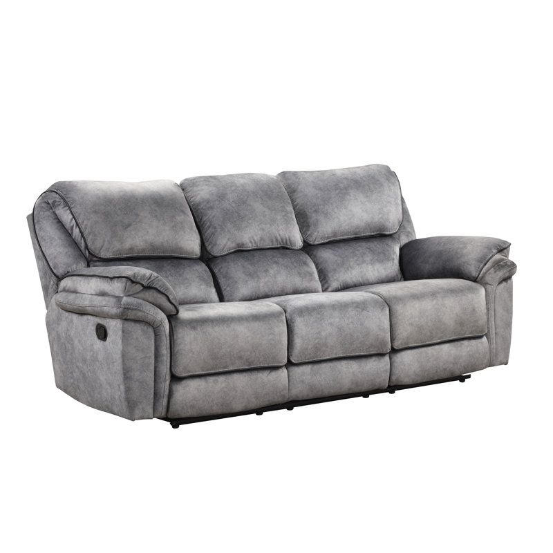 91.5" Upholstered Manual Reclining Sofa
