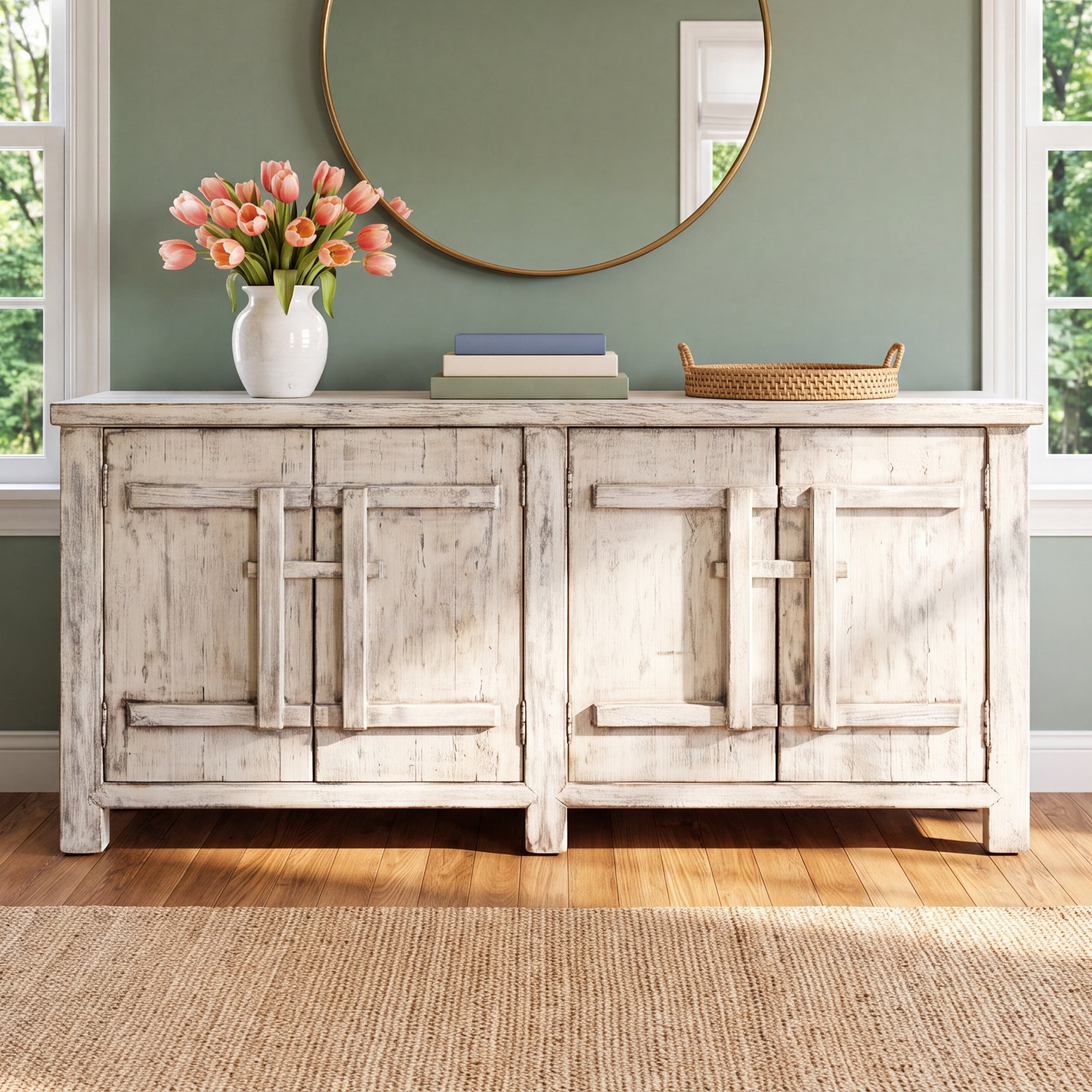 Lagos Pine Sideboard