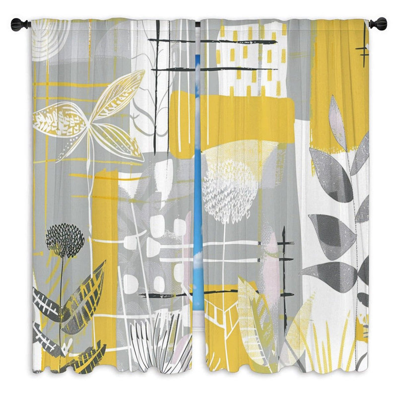 Ninni Room Darkening Curtain Pair, 20" W x 82" L