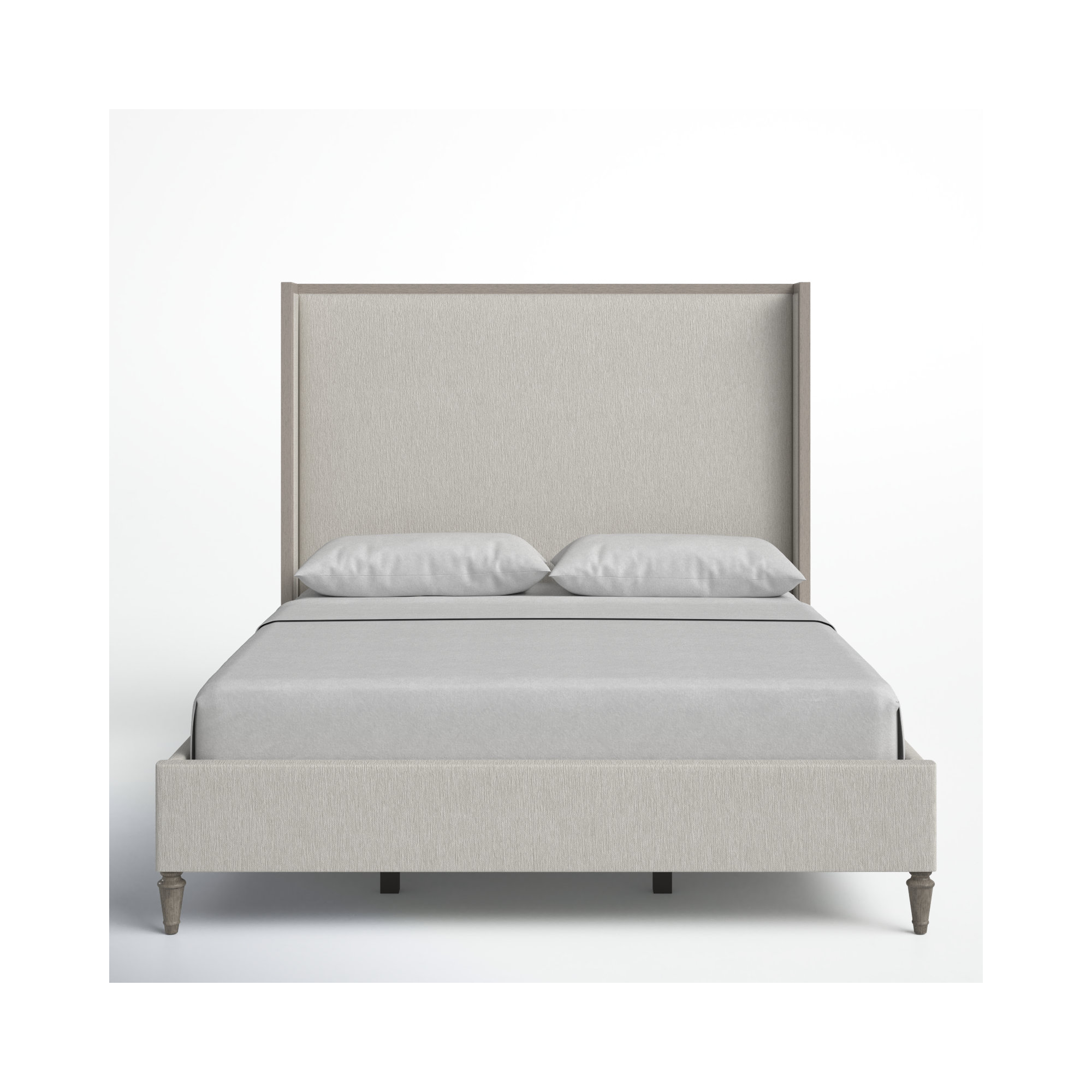 Dinora Upholstered Wingback Bed, Queen