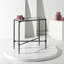 Isabellina Metal and Glass Accent Table