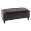 Faux Leather Upholstered Storage Bench-1357973456