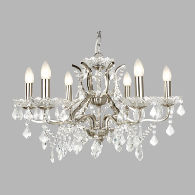 Bastia 6 - Light Candle Style Chandelier