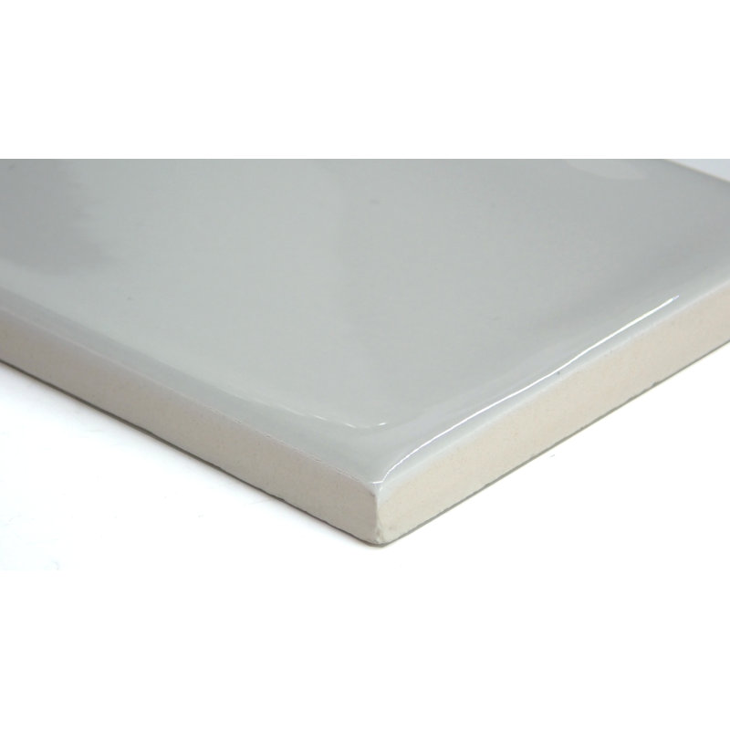 Craft II White 3 in. x 6 in. Glossy Ceramic Wall Tile (16.58 sq. ft./Case), Gray