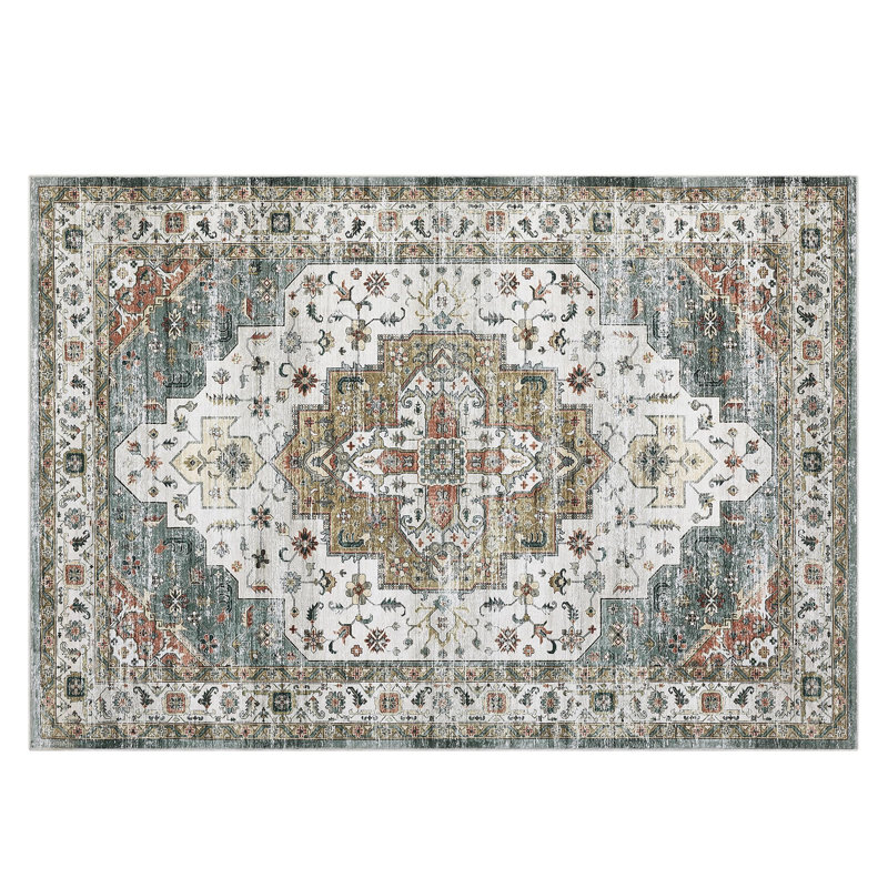 Abstract Machine Printed Area Rug, Rectangle 160 x 230 cm