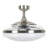 Evo2 48" Retractable Blade Ceiling Fan with Light and Remote, Modern Fandelier Ceiling Fan, Patented Design Technology, Stronger Thicker Blades, Brushed Chrome-1735298564