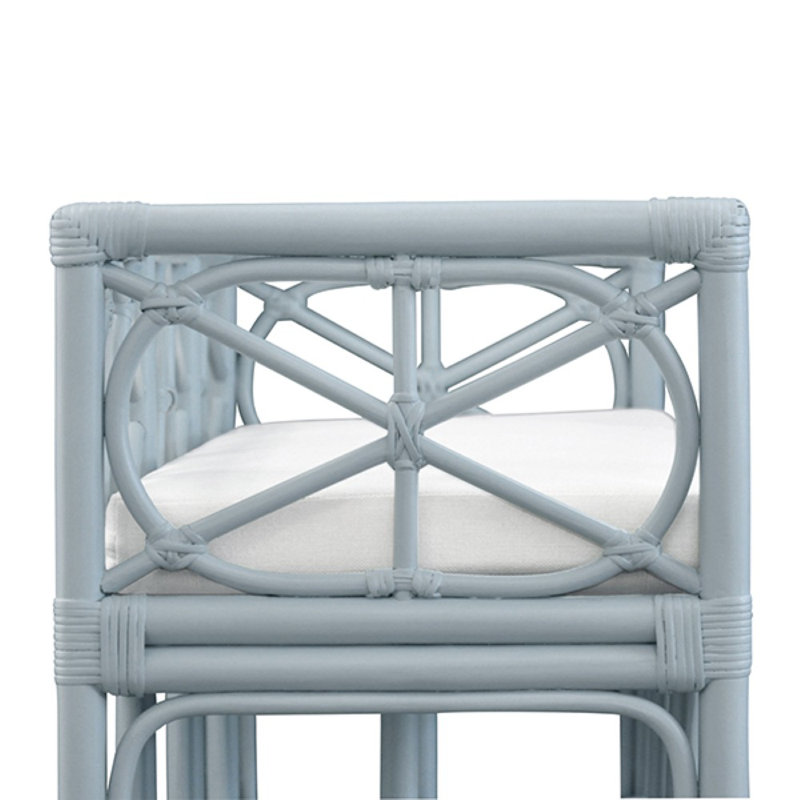 Ferguson Upholstered Bench, Light Blue