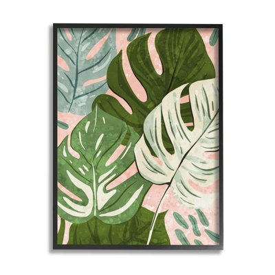 " Layered Monstera Plant Leaves " by Ziwei Li