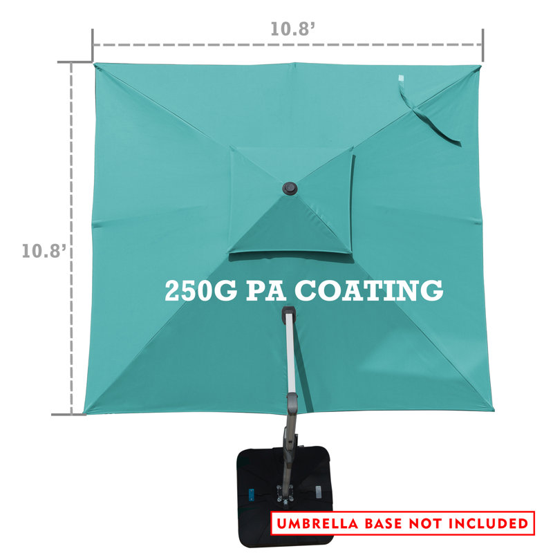 Parasol carré 11 ', Bleu
