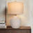 22'' Farmhouse Jar Table Lamp, Rotary Switch Rustic Bedside Lamp Pot Nightstand Lamp for Home Deco-1222205505