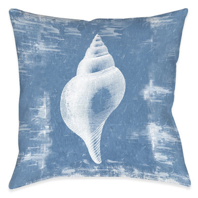 Shell Sketch Throw Pillow