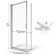 Sopora 27.25'' - 29.5'' W x 63.5'' H Hinged Framed Shower Door with Clear Glass