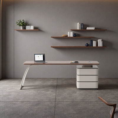 Solid Multi-Layer Wood Construction Desk