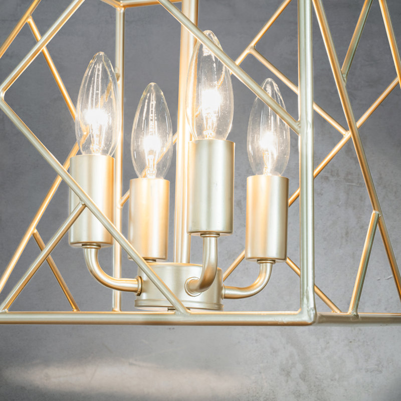 Lustre lanterne carrée à 4 lumières Josifs
