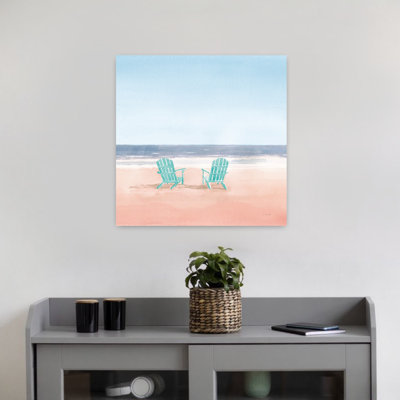 Coastal Salento Coast Ii Coral Cove With Adirondack Chairs Beaches Art