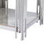 Kya End Table Stone & Stainless Steel