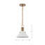 Luminaire suspendu conique à 1 lumière Rodarte-1773667695-1773667681