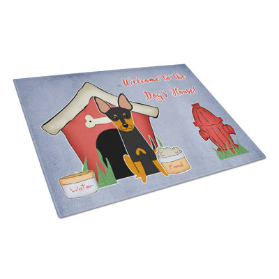 Caroline's Treasures Dog House Glass English Toy Terrier Cutting Board
