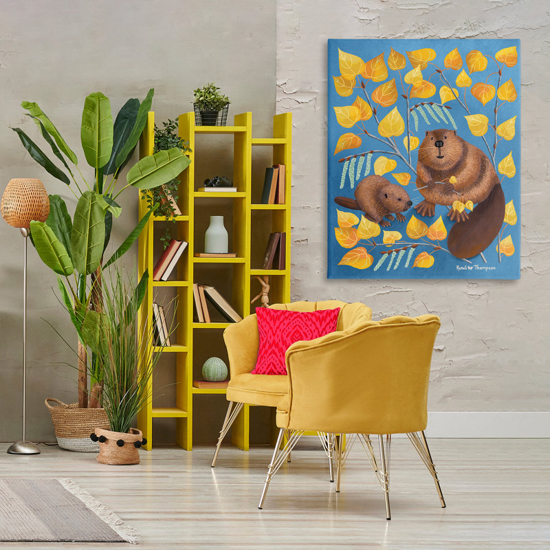 Art mural sur toile Beaver & Quake Aspen par Renee Thompson, H 48 po x l 36 po