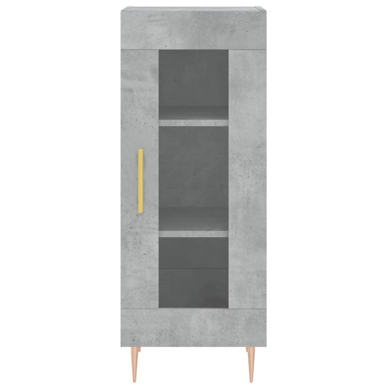 Minonk Display Cabinet, Concrete Grey