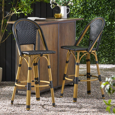 Ensemble de tabourets de bar d'extérieur français pour une détente et un style ultimes