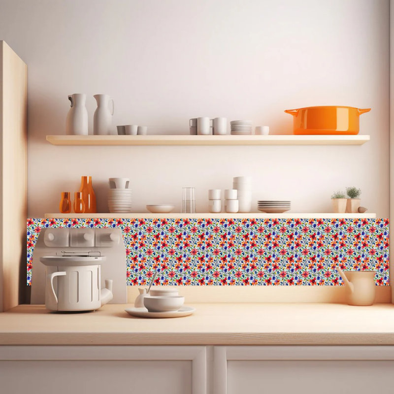 Carrelage mosaïque auto-adhésif en vinyle 8 po x 8 po (ensemble de 24)