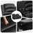 Cheatom 2-Piece Classic Soft Faux Leather Manual Recliner Living Room Set With Hidden Cup Holders