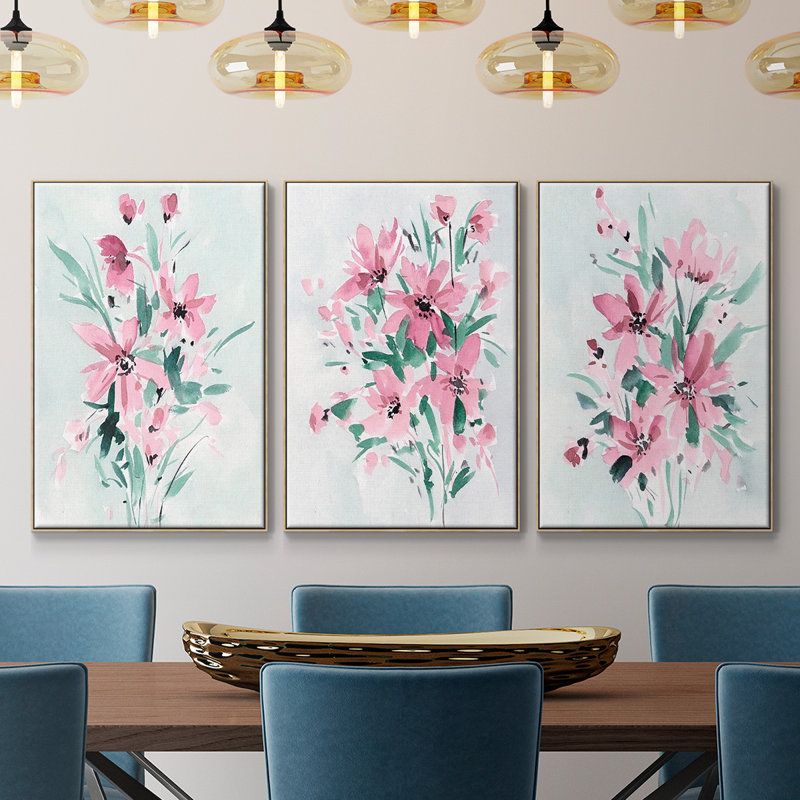Posy Blooms I, Naturel, H 48 po x l 96 po x P 2 po