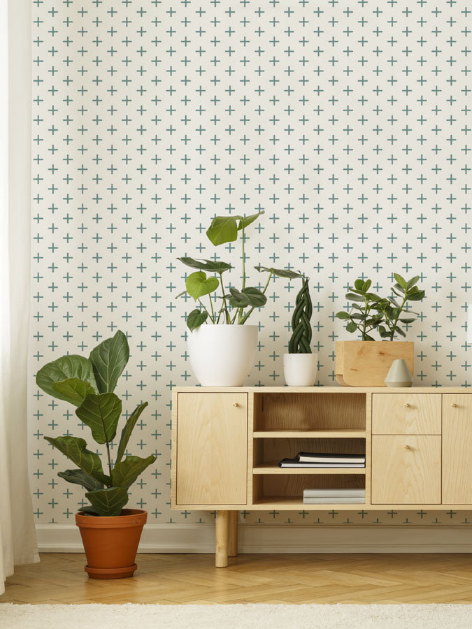 Addition Self-Adhesive Wallpaper Roll, Blue, Non-pasted, Paper