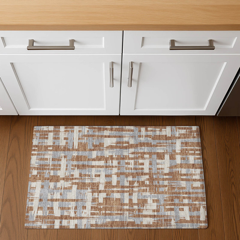 Premium Machine Washable Chelston AMF1849 Stripes Rug, Rectangle 1'8" x 2'6"