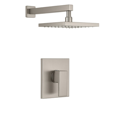 Vitrina Pressure Balance Shower Head with 8-Inch 1.8 GPM Rain Shower Head, Valve Included