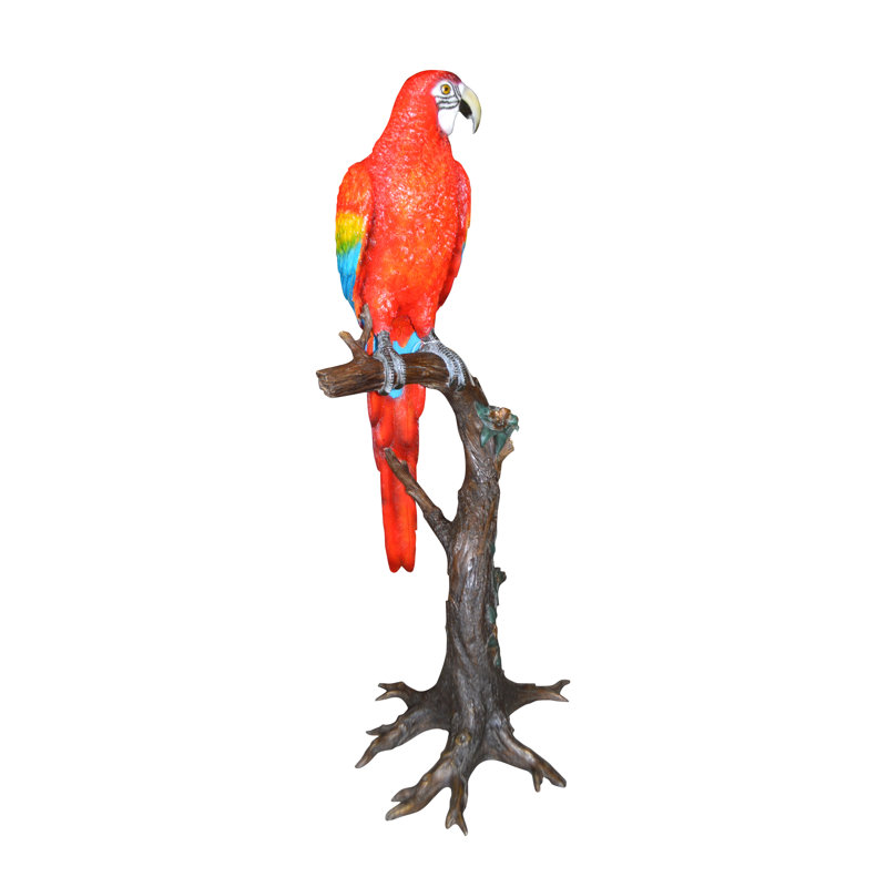 Parrot on a Tree Statue