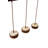 Elegant Wooden Chandelier with Travertine Cap, Adjustable Height 6.3 x 2.4 x 1.6 inches | Beige & Walnut Finish | 3 x E27 Socket, Max 40W | Perfect for Living Room & Dining Room Decoration, Stylish & Functional Design-1636191159-1636191156