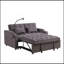 Canapé-lit avec couchette gris anthracite