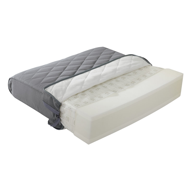 Montlake Outdoor Loveseat Back Cushion, 4" H x 21" W x 20" D, Gray