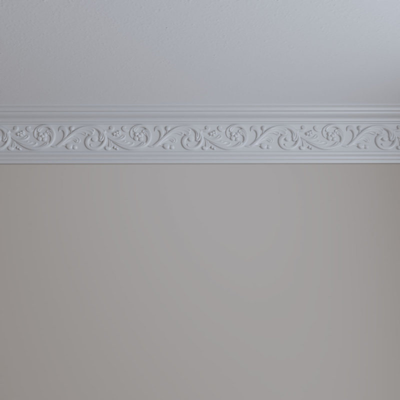 Kent 94.5" White Polyurethane Crown Moulding