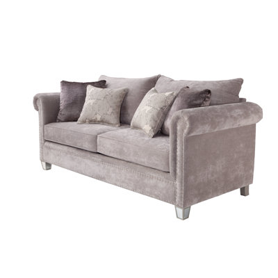 Espedito 87"" Velvet Rolled Arm Sofa with Reversible Cushions -  House of Hampton®, AA7EA9578A0543BB81C65AF010347202