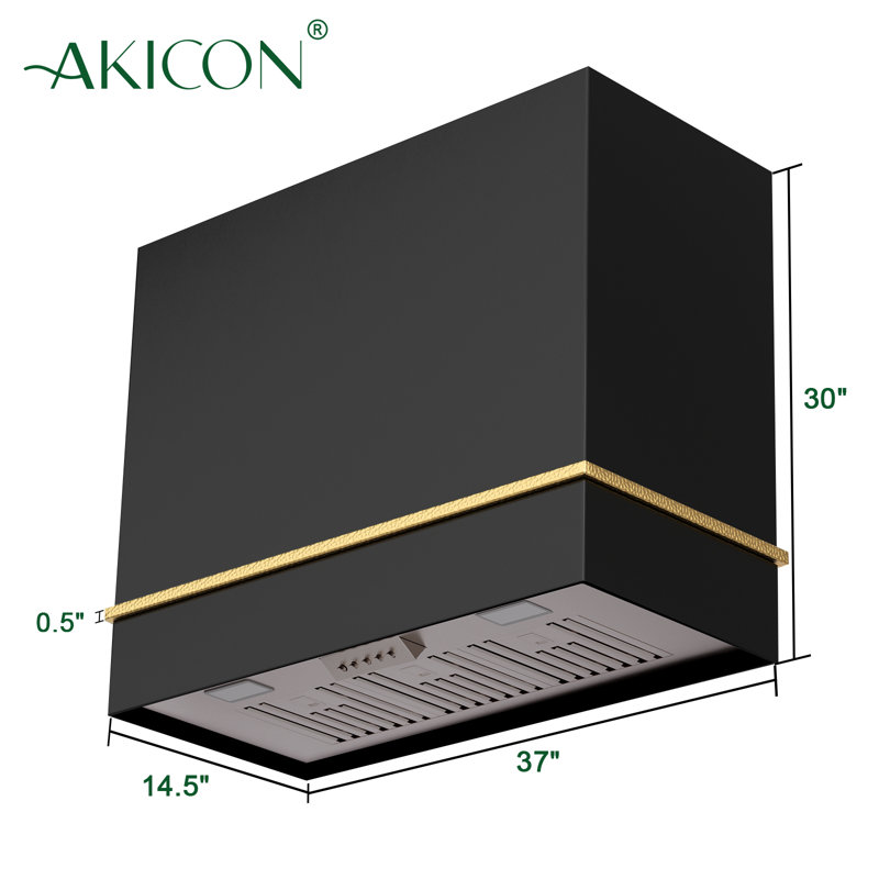Hotte Akicon 600, Noir / or