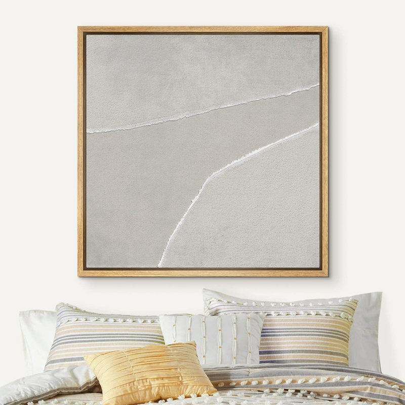 " Grunge ", Natural Canvas, 16" H x 16" W