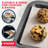 Bakken 3-piece Cookie Pan Set – Small, Medium & Large Nonstick Baking Pans, Gray Marble, Oven Safe To 450°f, Stackable Design