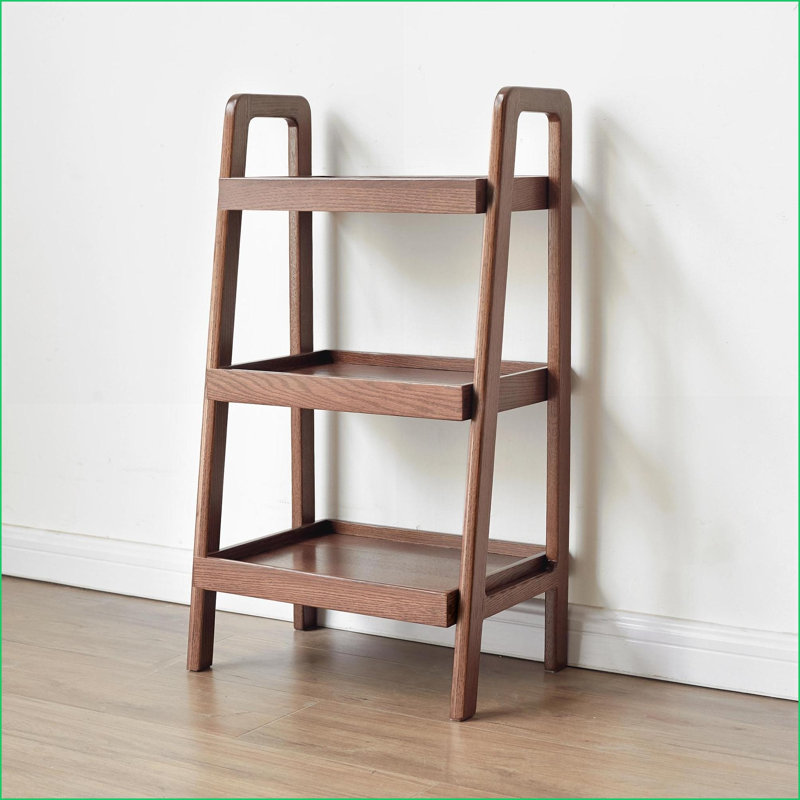 Banc de rangement avec range-chaussures à 3 niveaux | Organisateur de vestibule rustique | Noyer brun | Bois massif
