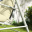 Coussins de chaise d'extérieur avec dossier, coussins, attaches, sans balançoire, crème